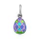 Colorful Enamel Egg Pendant The Romanov, image 