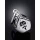 Tiny Silver Enamel Egg Pendant The Romanov, image , picture 2