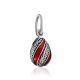 Bright Red Enamel Egg Shaped Pendant The Romanov, image , picture 4