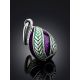 Cute Silver Enamel Egg Pendant The Romanov, image , picture 2