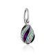 Cute Silver Enamel Egg Pendant The Romanov, image , picture 4