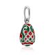 Tiny Silver Enamel Egg Shaped Pendant The Romanov, image , picture 4