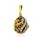 Leaf Motif Gilded Silver Enamel Locket Pendant With Tiny Enamel Butterfly The Romanov, image , picture 4