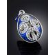 Ornate Silver Enamel Egg Shaped Pendant The Romanov, image , picture 2