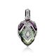 Fabulous Silver Crystal Egg Shaped Pendant The Romanov, image 