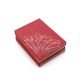 Floral Print Red Cardboard Gift Box, image 
