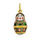 Bright Enamel Matryoshka Egg Pendant The Romanov, image 