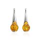 Luminous Lemon Amber Hook Earrings The Leia, image , picture 4