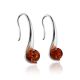 Stylish Cognac Amber Earrings The Leia, image 