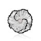 Floral Design Silver Pearl Pendant, image 