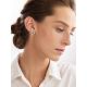 Sterling Silver ​Hammered Abstract Stud Earrings The Liquid, image , picture 3