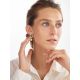 Boho Chic Silver Amber Dangle Earrings The Palazzo, image , picture 3