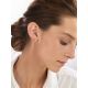 Stylishly Simplistic Rose Plated Silver Earrings The Ifamore, image , picture 3