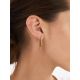Designer Geometric Gold Plated Silver Earrings, image , picture 4