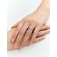 Designed Silver Ring Liquid The Liquid, Ring Size: Adjustable, image , picture 3