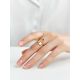 Fabulous Contemporary Gold Plated Silver Ring The Liquid, Ring Size: Adjustable, image , picture 4