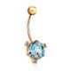 Dazzling Topaz Navel Piercing, image , picture 3