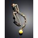 Transformable Gilded Silver Amber Earrings The Palazzo, image , picture 2