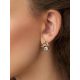 Ultra Feminine Gilded Silver Topaz Earrings, image , picture 3