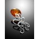 Luminous Amber Octopus Pendant, image , picture 2