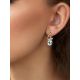 Stylish Gilded Silver Topaz Earrings, image , picture 3