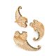 Wing Motif Gilded Silver Earrings, image , picture 4