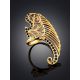 Wing Motif Gilded Silver Ring, Ring Size: 8 / 18, image , picture 2