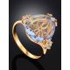 Gilded Silver Blue Quartz Ring, Ring Size: 8 / 18, image , picture 2