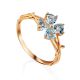 Gilded Silver Topaz Ring, Ring Size: 7 / 17.5, image 