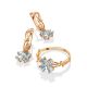 Gilded Silver Topaz Ring, Ring Size: 7 / 17.5, image , picture 5