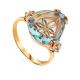 Light Blue Quartz Ring, Ring Size: 7 / 17.5, image 
