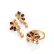 Refined Gilded Silver Garnet Ring, Ring Size: 6 / 16.5, image , picture 5