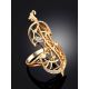 Cello Motif Gilded Silver Ring, Ring Size: 9 / 19, image , picture 2