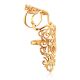 Baroque Style Gilded Silver Articulated Ring, Ring Size: 8 / 18, image 