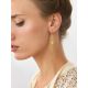 Gilded Silver Chain Dangle Earrings With Natural Amber The Palazzo, image , picture 3