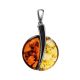Round Mix Color Amber Pendant The Sunrise, image 