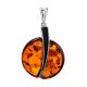 Round Cognac Amber Pendant The Sunrise, image 