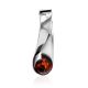 Twisted Design Silver Amber Pendant The Leia, image 