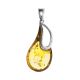 Bright Amber Drop Shaped Pendant The Sunrise, image 