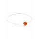 Simplistic Silver Wire Amber Necklace The Palazzo, image , picture 4