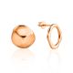 Mismatched Rose Gold Plated Silver Earrings The Liquid, image 