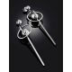 Chic Silver Stud Dangles The ICONIC, image , picture 2