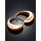 Minimalist Rose Plated Silver Earrings The Liquid, image , picture 2