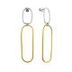 Mix Tone Silver Stud Dangle Earrings The ICONIC, image 