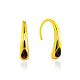 Futuristic Design Gilded Silver Amber Earrings The Palazzo, image 
