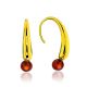 Bright Gilded Silver Amber Earrings The Palazzo, image 