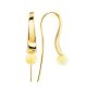 Trendy Gilded Silver Amber Hook Earrings The Palazzo, image 