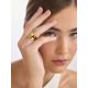 Chunky Gilded Silver Amber Ring The Palazzo, Ring Size: Adjustable, image , picture 4