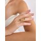 Voluminous Gilded Silver Amber Adjustable Ring The Palazzo, Ring Size: Adjustable, image , picture 4