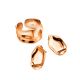 Textured Rose Gold Plated Silver Stud Earrings The Liquid, image , picture 4